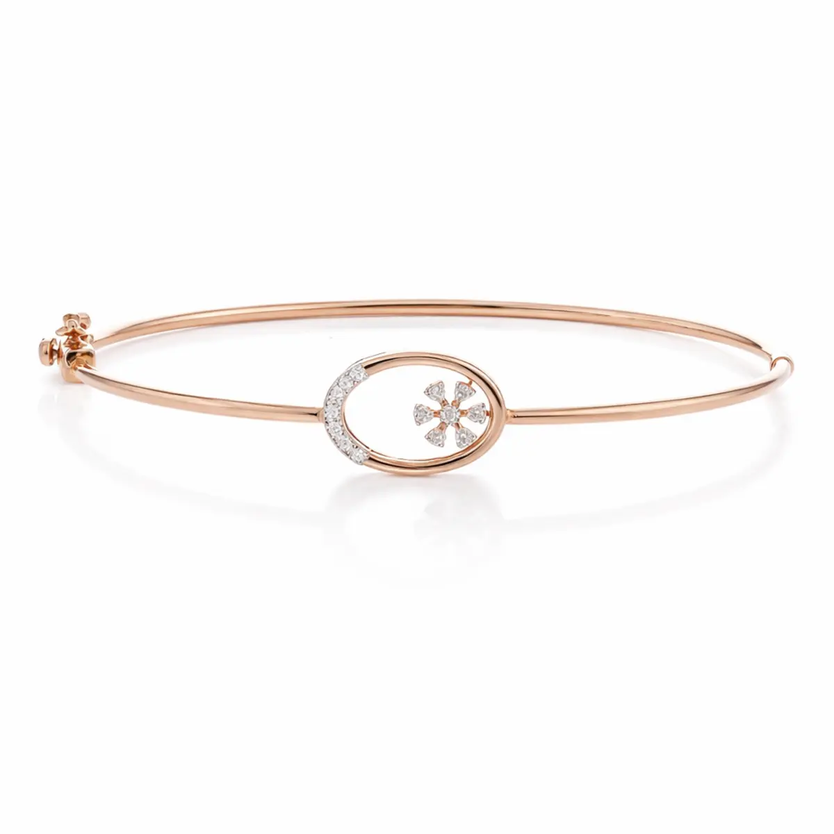 0.08 CT NATURAL DIAMOND BRACELET 18K GOLD